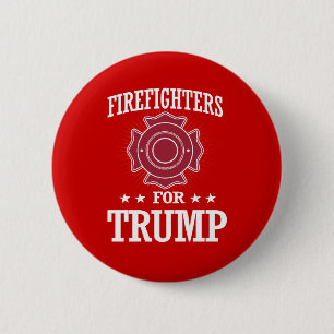 BADGE ROND 5 CM COMBATTANTS POUR TRUMP