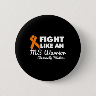 Badge Rond 5 Cm Combattre Comme Une Ms Warrior Sensibilisation Mul