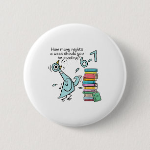 Badge Rond 5 Cm Combien de nuits par semaine devriez-vous lire 6–7