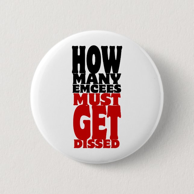 Badge Rond 5 Cm Combien D'Écés Doivent Être Dissous (Devant)