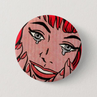 Badge Rond 5 Cm Comique triste