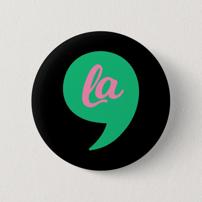 Badge Rond 5 Cm Comma La Kamala Harris 2022 - Costum électoral (Devant)