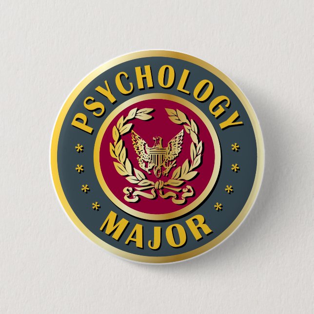 Badge Rond 5 Cm Commandant de psychologie (Devant)