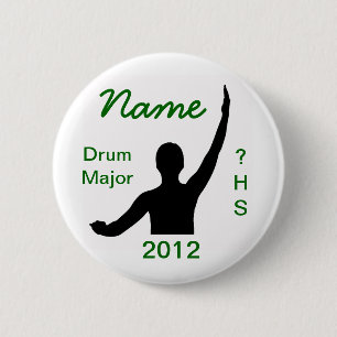 Badge Rond 5 Cm Commandant de tambour