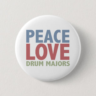 Badge Rond 5 Cm Commandants de tambour d'amour de paix