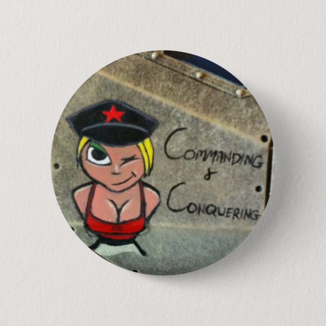 Badge Rond 5 Cm Commande et conquête (Devant)