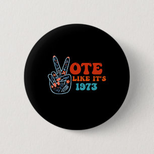 Badge Rond 5 Cm Comme c'est 1973 Pro Choice Womens Rights Retro Vi