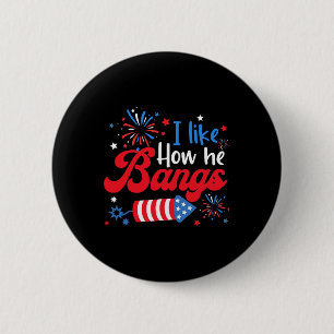 Badge Rond 5 Cm Comme comment elle explose Fireworks Funny Couple 