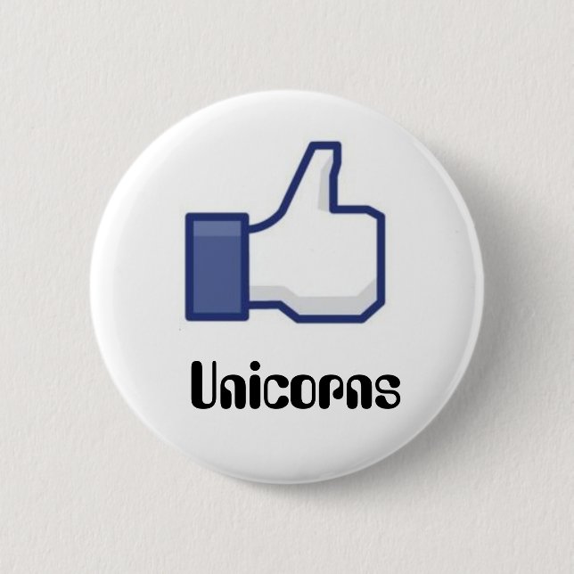 Badge Rond 5 Cm Comme des licornes (Devant)