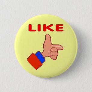 Badge Rond 5 Cm Comme Doigt, bouton