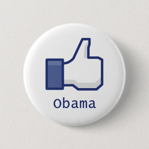 Badge Rond 5 Cm Comme Obama