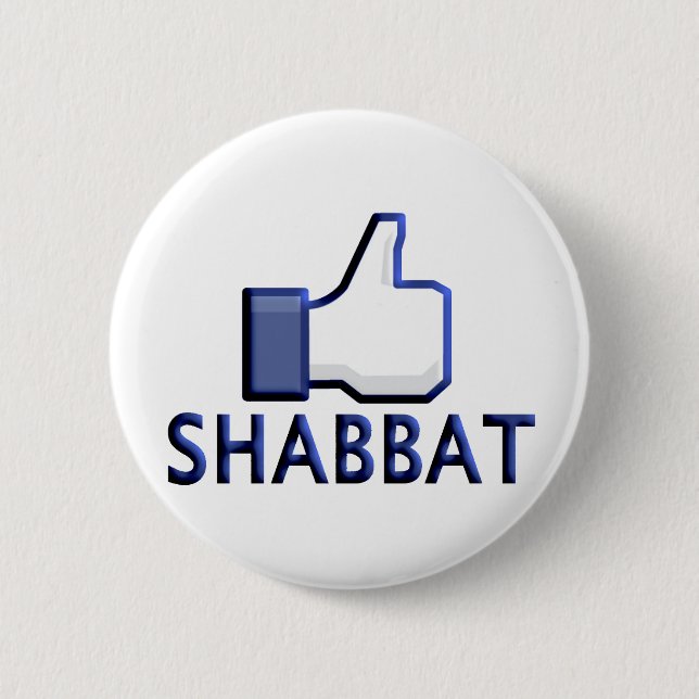 Badge Rond 5 Cm Comme Shabbat (Devant)
