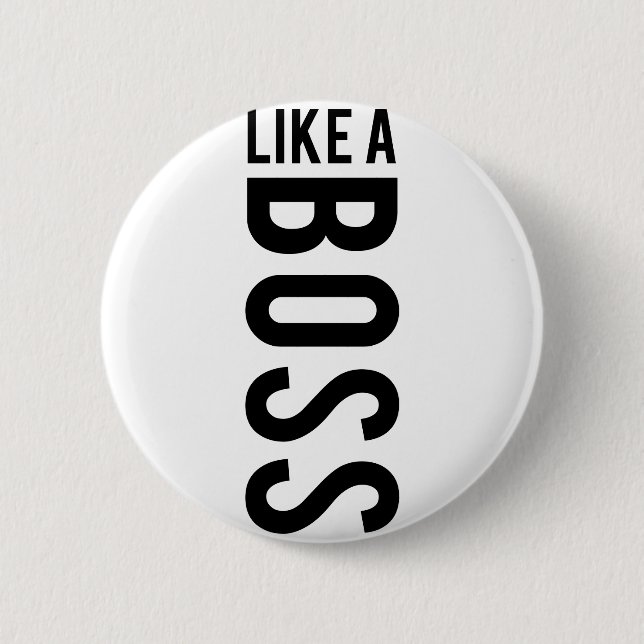 Badge Rond 5 Cm COMME un PATRON (Devant)