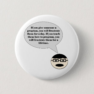 Badge Rond 5 Cm Comment frustrer un bouton de programmeur