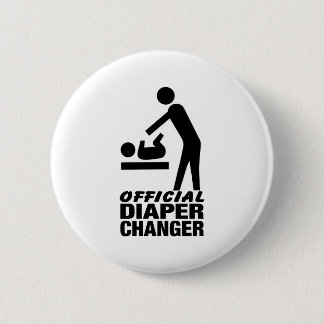 Badge Rond 5 Cm Commutateur officiel de couche-culotte