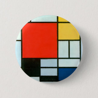 Badge Rond 5 Cm Composition de Piet Mondrian