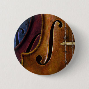 Badge Rond 5 Cm Composition en violon