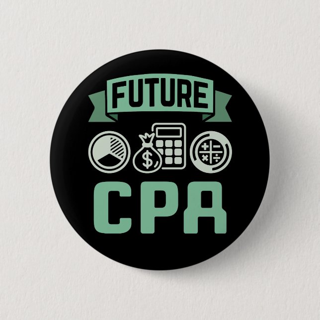 Badge Rond 5 Cm Comptable CPA (Devant)