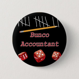 Badge Rond 5 Cm Comptable de Bunco