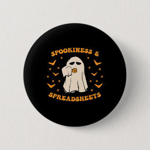 Badge Rond 5 Cm Comptable D'Halloween B