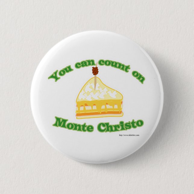 Badge Rond 5 Cm Compte sur Monte Christo (Devant)