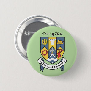 Badge Rond 5 Cm Comté Clare Button