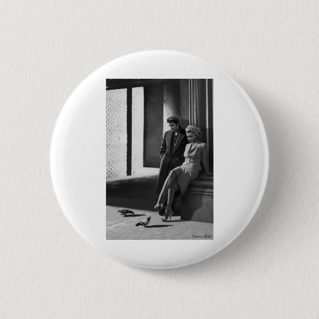 Badge Rond 5 Cm CON19BWD1 Oiseaux d'un Feather.tif (Devant)