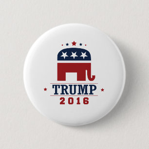 Badge Rond 5 Cm Conception 2016 d'éléphant de GOP d'atout