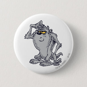 Badge Rond 5 Cm Conception artistique de la pensée TAZ™