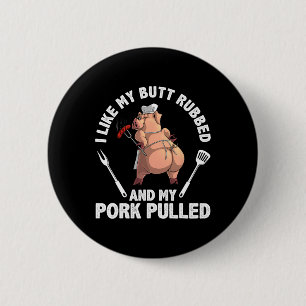 Badge Rond 5 Cm Conception BBQ drôle pour hommes femmes amateur de