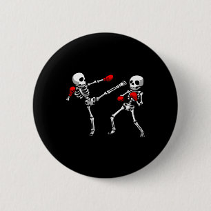 Badge Rond 5 Cm Conception cool Kickboxer Pour Hommes Femmes Boîte