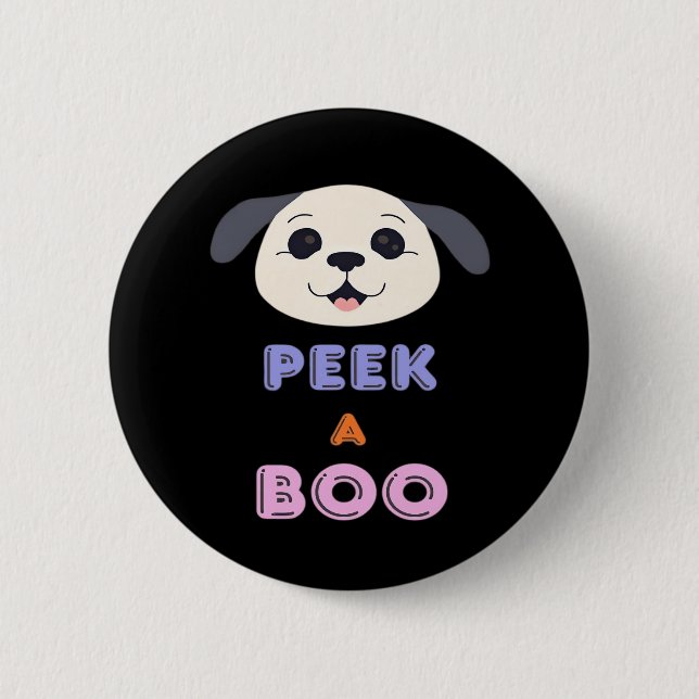 Badge Rond 5 Cm Conception de base Peekaboo (Devant)