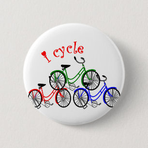 Badge Rond 5 Cm Conception de cadeaux de cycliste (aller à vélo)