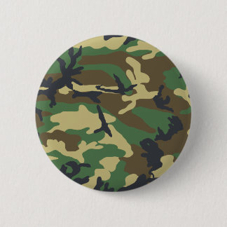 Badge Rond 5 Cm Conception de camouflage de région boisée