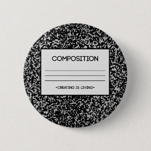 Badge Rond 5 Cm Conception de carnet de composition