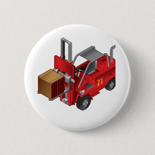 Badge Rond 5 Cm Conception de chariots élévateurs, palettes pour e