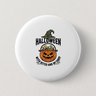 Badge Rond 5 Cm Conception de chemise de citrouille de bonbon de s