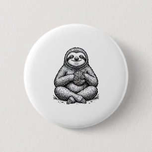 Badge Rond 5 Cm Conception de chemise de gravure de tricot de pare