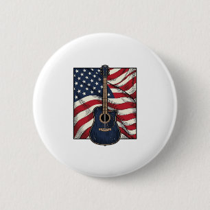 Badge Rond 5 Cm Conception de chemise vectorielle drapeau patrioti