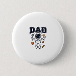 Badge Rond 5 Cm Conception de chemise vectorielle espace astronaut