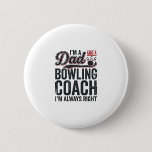 Badge Rond 5 Cm Conception de chemise vintage Entraîneur de bowlin