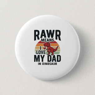 Badge Rond 5 Cm Conception de chemise vintage Papa dinosaure drôle