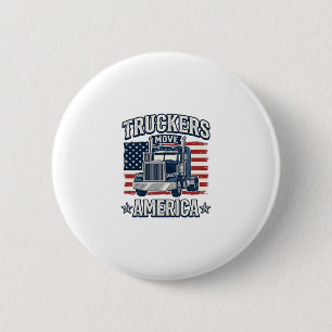 Badge Rond 5 Cm Conception de chemise vintage pour camionneurs Dép
