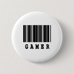 Badge Rond 5 Cm conception de code-barres pour joueurs
