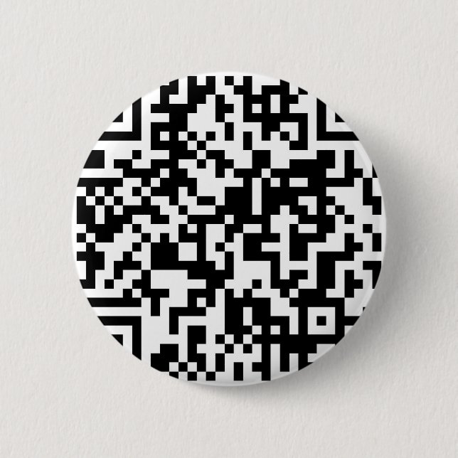 Badge Rond 5 Cm Conception de code de QR (Devant)