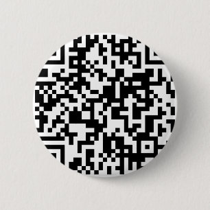 Badge Rond 5 Cm Conception de code de QR