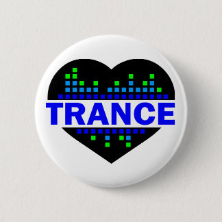 Badge Rond 5 Cm Conception de coeur de transe