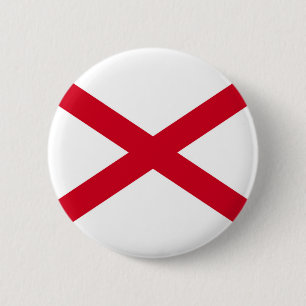 Badge Rond 5 Cm Conception de drapeau d'état de l'Alabama