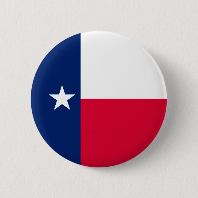 Badge Rond 5 Cm Conception de drapeau d'état du Texas (Devant)