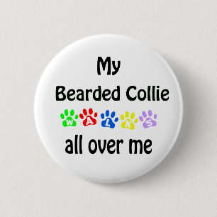 Badge Rond 5 Cm Conception de la marche de Collie